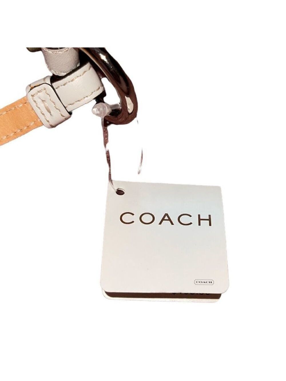 COACH | Cream Woven Flower & Bee Mini Shoulder Bag Purse - Picture 3 of 9